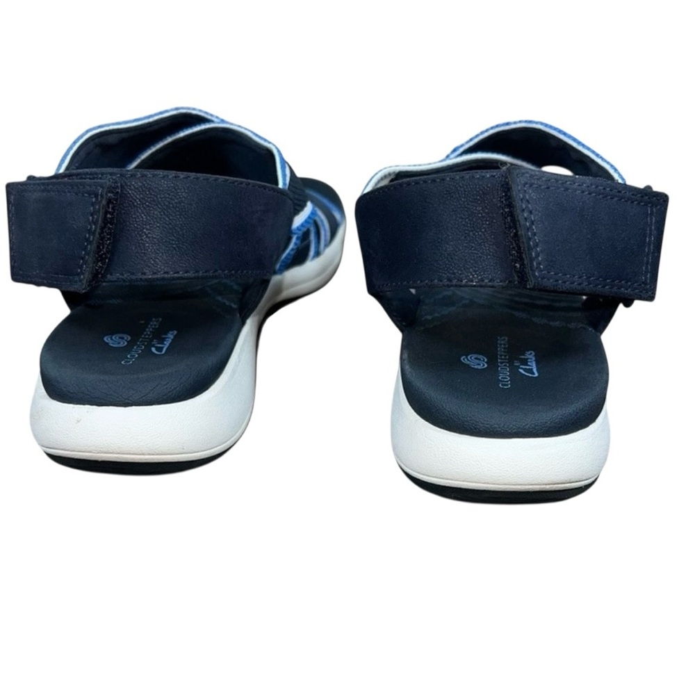 Cloudsteppers By Clarks Mira Lily Navy Blue Sandals Shoes NWT - Picture 4 of 5